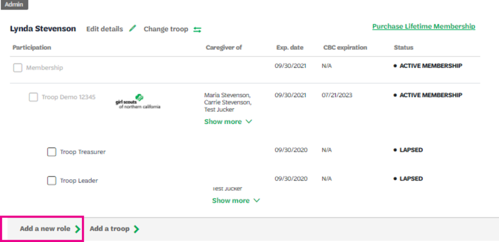 Image showing how to add new role