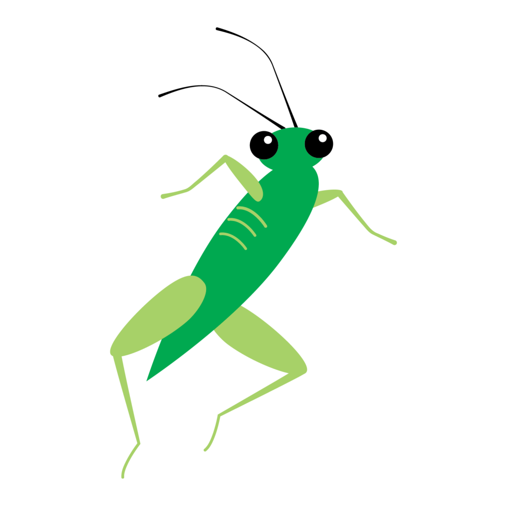 Clip art of a grasshopper