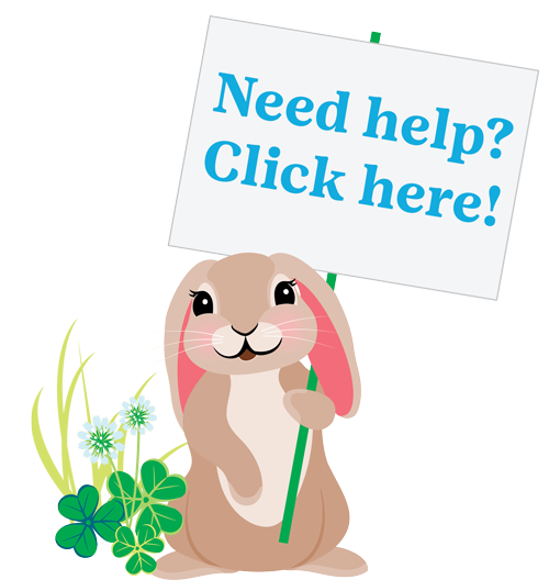Bunny Image button that jumps to Cookie Training Support